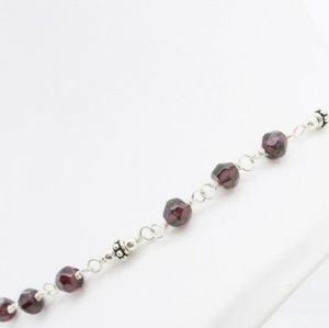 N1053 Silpada Garnet and Silver Necklace